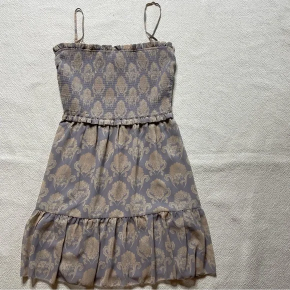 Aritzia Wilfred Tempest Smocked Tank Mini Dress S